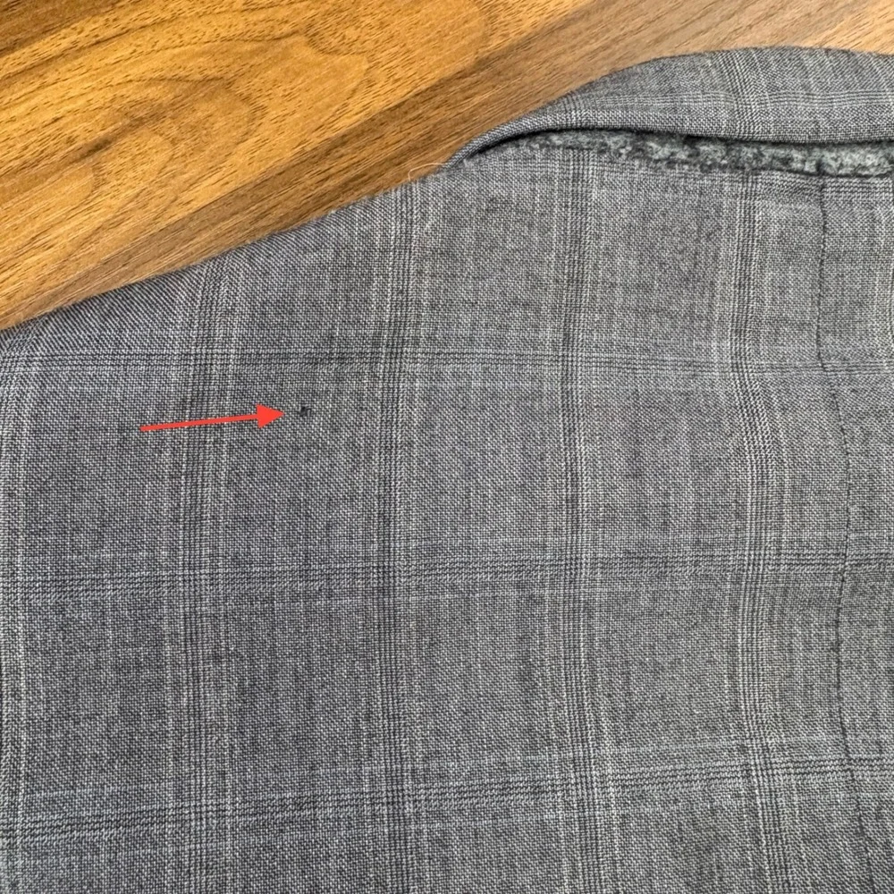 Joseph Abboud Nordstrom Blazer 44R Gray‎ Glen Plaid Wool Sport Coat Professional